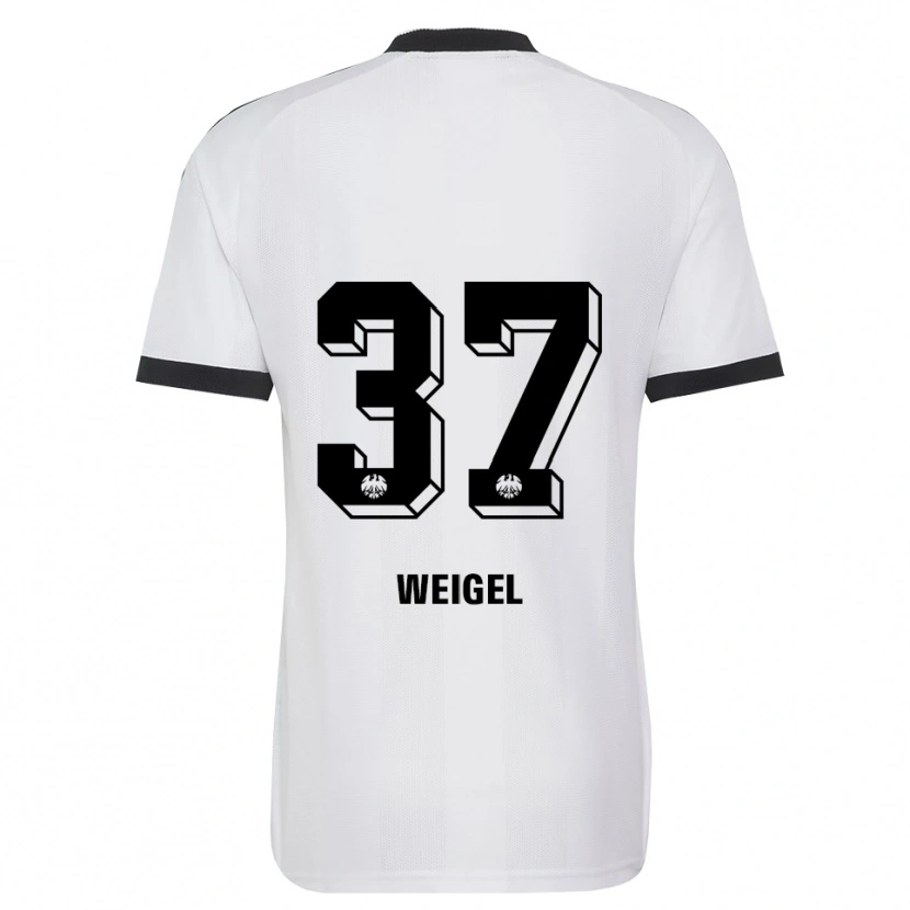 Danxen Kinder Tobias Weigel #37 Schwarz Weiß Auswärtstrikot Trikot 2026/27 T-Shirt