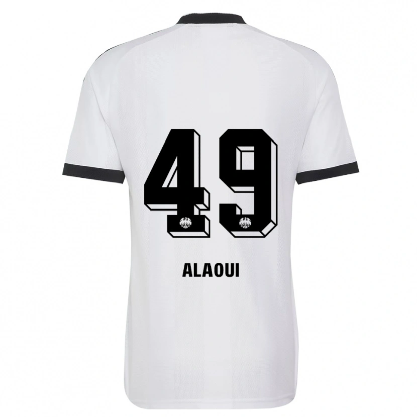 Danxen Kinder Anas Alaoui #49 Schwarz Weiß Auswärtstrikot Trikot 2026/27 T-Shirt