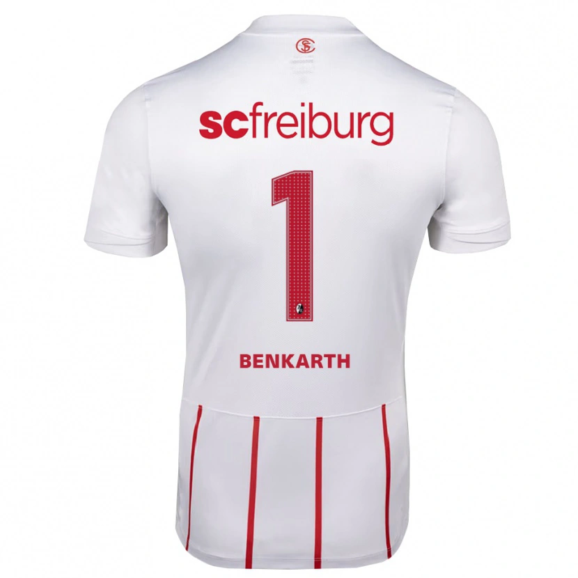 Danxen Kinder Laura Benkarth #1 Weiß Rot Gelb Auswärtstrikot Trikot 2026/27 T-Shirt