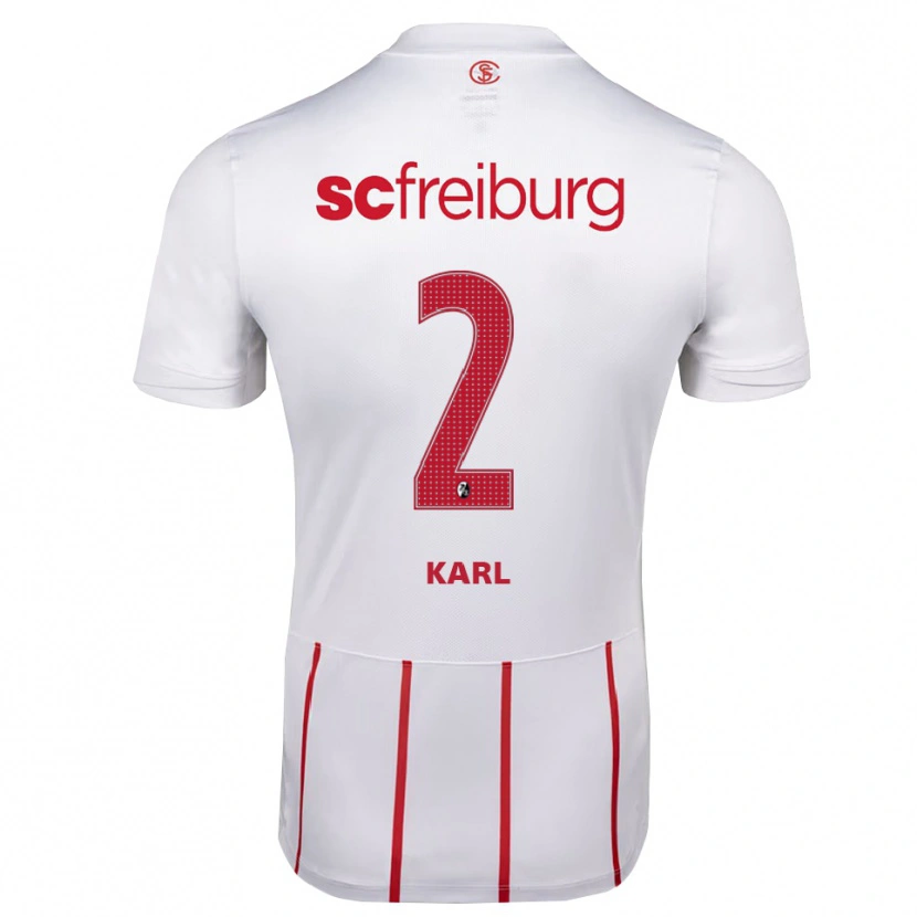 Danxen Kinder Lisa Karl #2 Weiß Rot Gelb Auswärtstrikot Trikot 2026/27 T-Shirt