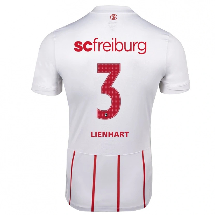 Danxen Kinder Philipp Lienhart #3 Weiß Rot Gelb Auswärtstrikot Trikot 2026/27 T-Shirt