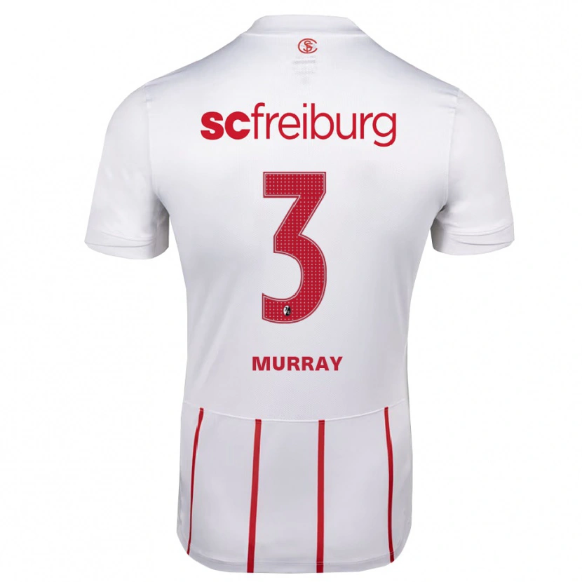 Danxen Kinder Drew Murray #3 Weiß Rot Gelb Auswärtstrikot Trikot 2026/27 T-Shirt