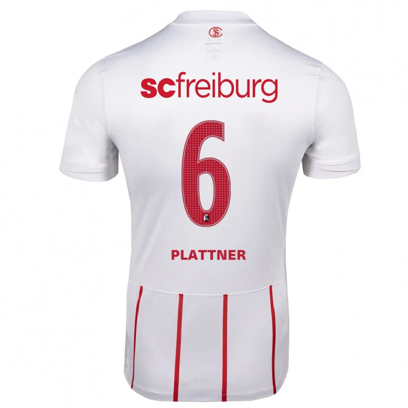 Danxen Kinder Tim Plattner #6 Weiß Rot Gelb Auswärtstrikot Trikot 2026/27 T-Shirt