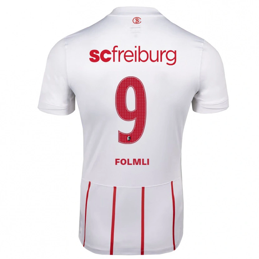 Danxen Kinder Svenja Fölmli #9 Weiß Rot Gelb Auswärtstrikot Trikot 2026/27 T-Shirt