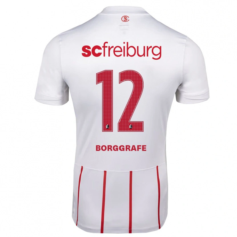Danxen Kinder Rafaela Borggräfe #12 Weiß Rot Gelb Auswärtstrikot Trikot 2026/27 T-Shirt