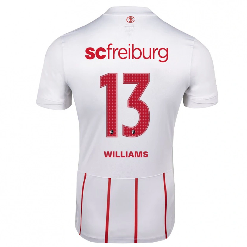 Danxen Kinder Daniel Williams #13 Weiß Rot Gelb Auswärtstrikot Trikot 2026/27 T-Shirt
