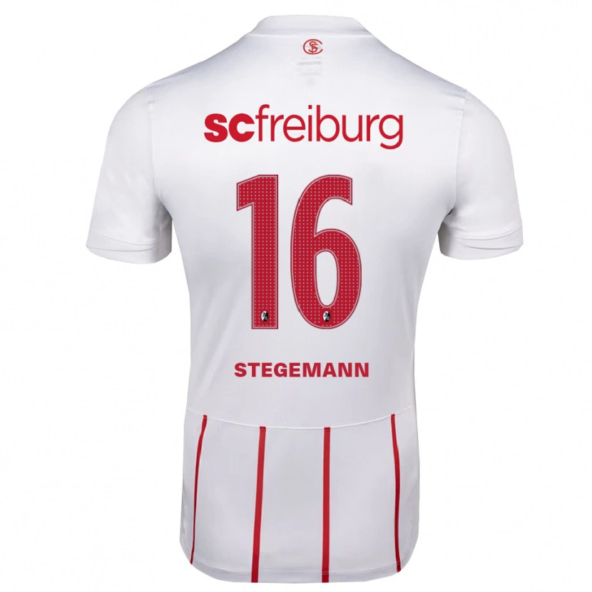 Danxen Kinder Greta Stegemann #16 Weiß Rot Gelb Auswärtstrikot Trikot 2026/27 T-Shirt