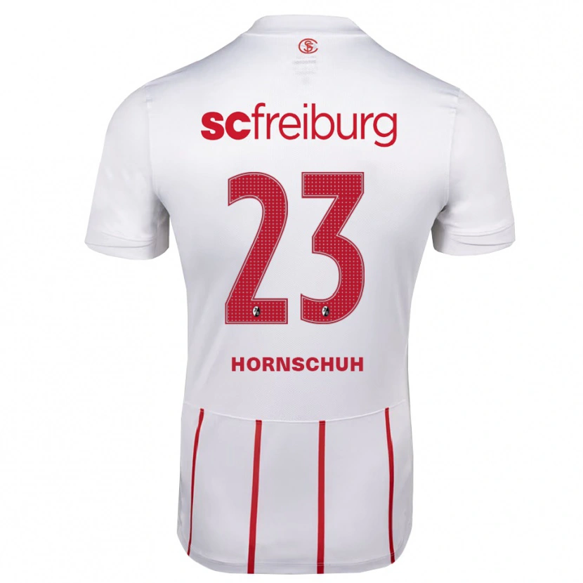 Danxen Kinder Marc Hornschuh #23 Weiß Rot Gelb Auswärtstrikot Trikot 2026/27 T-Shirt