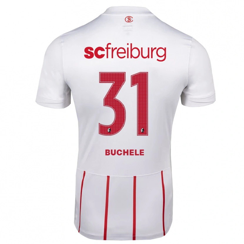 Danxen Kinder Mia Büchele #31 Weiß Rot Gelb Auswärtstrikot Trikot 2026/27 T-Shirt