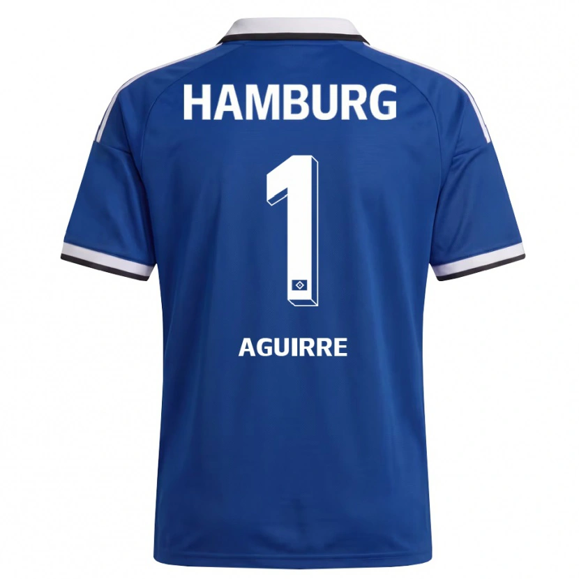 Danxen Kinder José Aguirre #1 Weiß Blau Auswärtstrikot Trikot 2026/27 T-Shirt