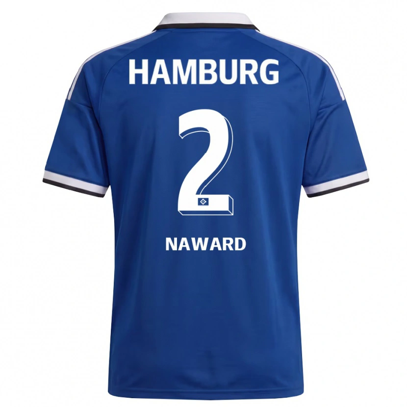 Danxen Kinder Lela-Celin Naward #2 Weiß Blau Auswärtstrikot Trikot 2026/27 T-Shirt
