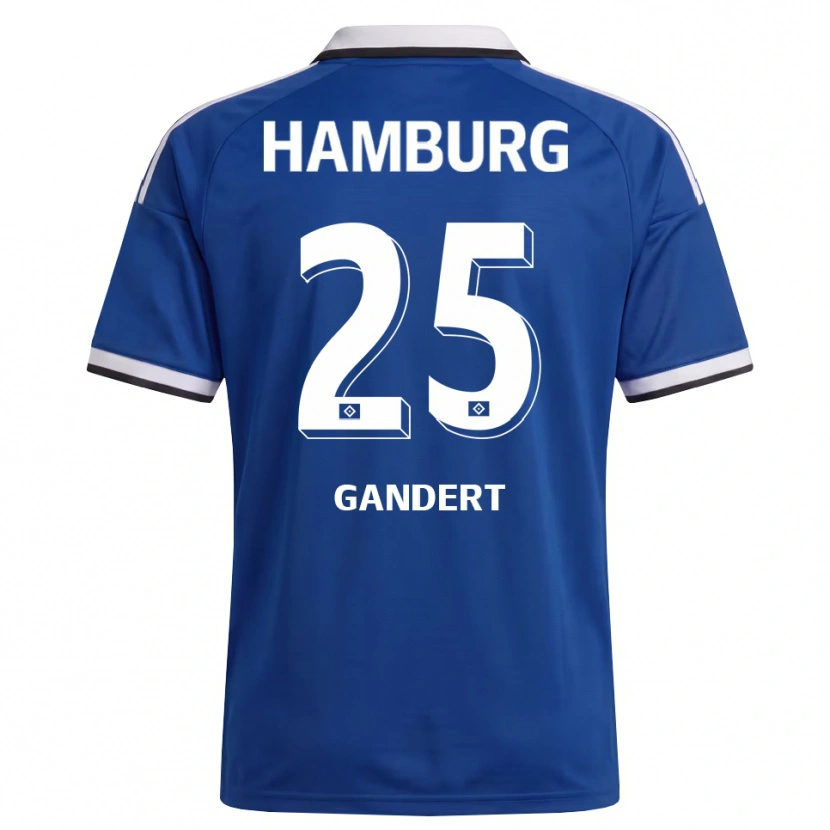 Danxen Kinder Jeremy Gandert #25 Weiß Blau Auswärtstrikot Trikot 2026/27 T-Shirt