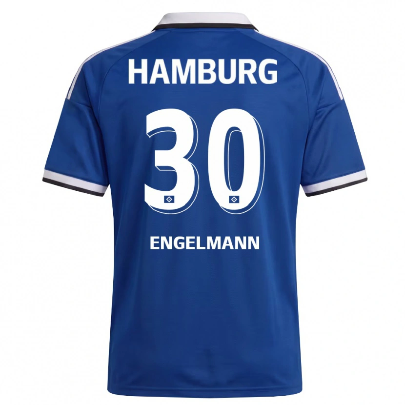 Danxen Kinder Timon Engelmann #30 Weiß Blau Auswärtstrikot Trikot 2026/27 T-Shirt