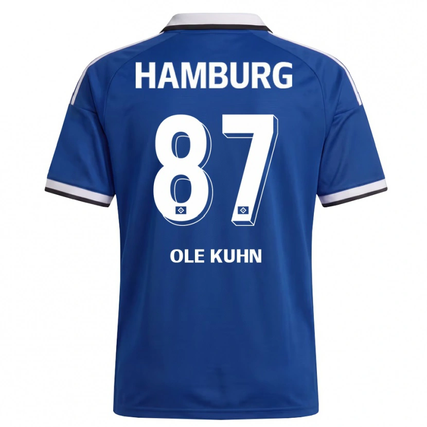 Danxen Kinder Niklas Ole Kühn #87 Weiß Blau Auswärtstrikot Trikot 2026/27 T-Shirt