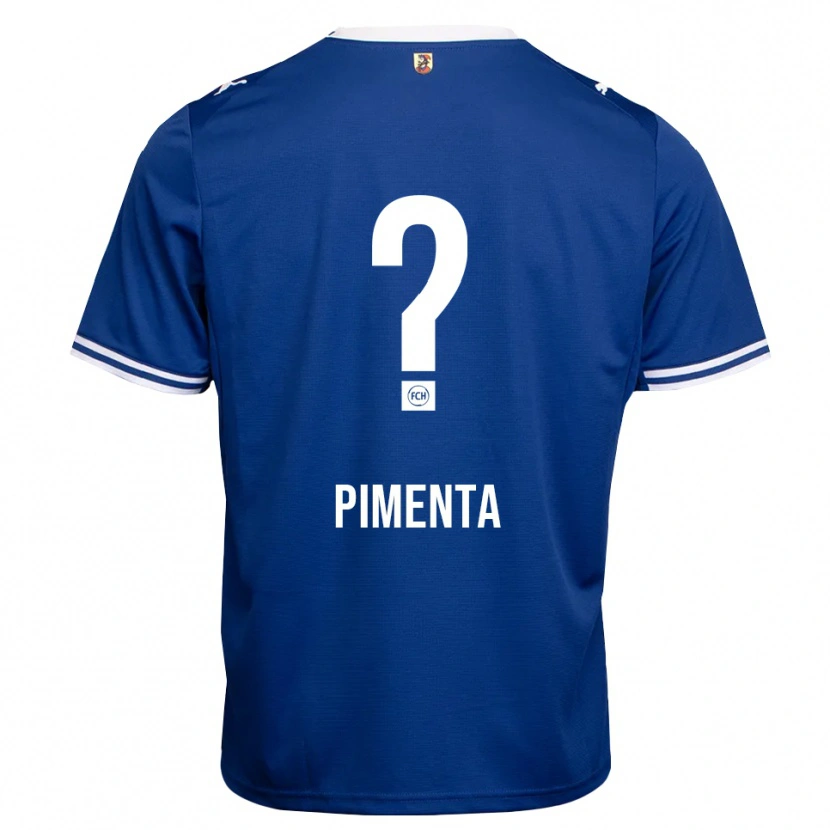 Danxen Kinder Francisco Da Cunha Pimenta #0 Königsblau Weiß Auswärtstrikot Trikot 2026/27 T-Shirt