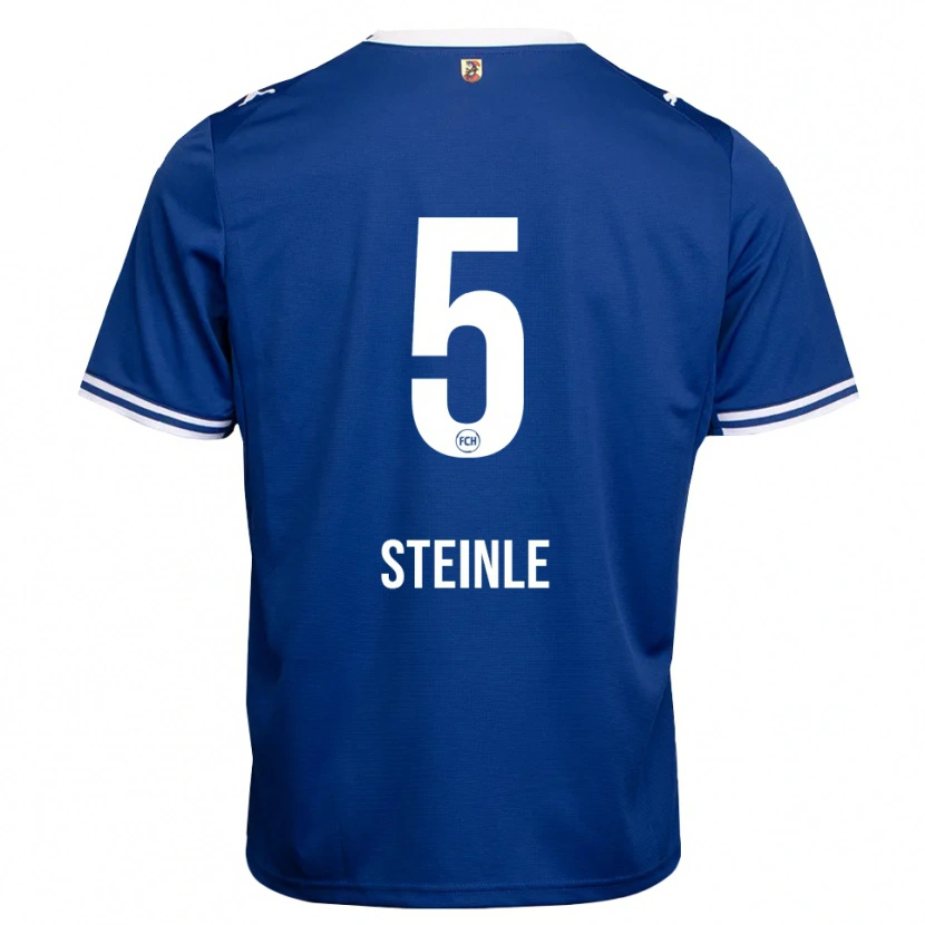 Danxen Kinder Joel Steinle #5 Königsblau Weiß Auswärtstrikot Trikot 2026/27 T-Shirt