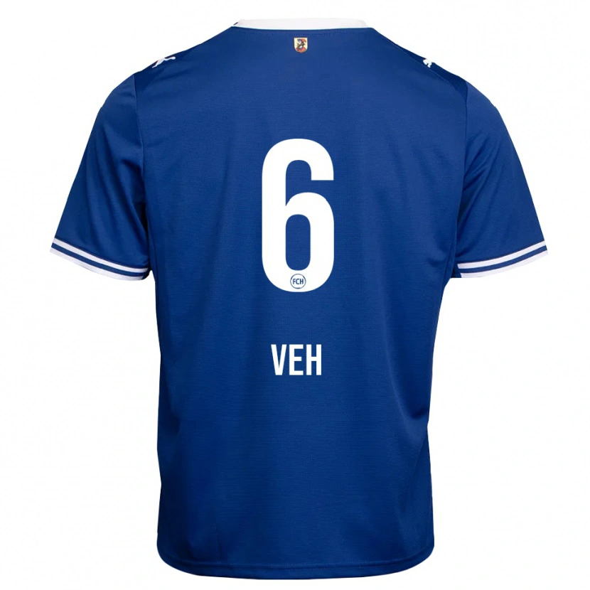 Danxen Kinder Lucas Veh #6 Königsblau Weiß Auswärtstrikot Trikot 2026/27 T-Shirt