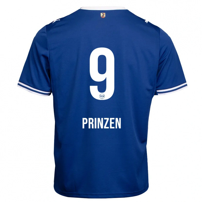 Danxen Kinder Marlon Prinzen #9 Königsblau Weiß Auswärtstrikot Trikot 2026/27 T-Shirt