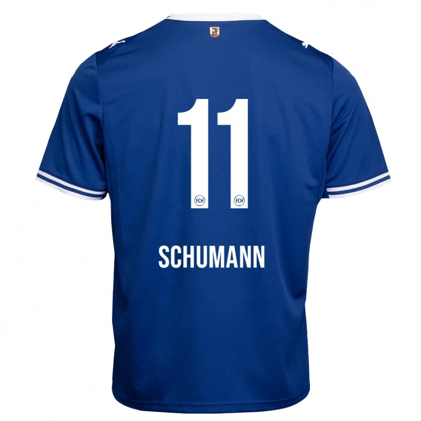 Danxen Kinder Stefan Schumann #11 Königsblau Weiß Auswärtstrikot Trikot 2026/27 T-Shirt