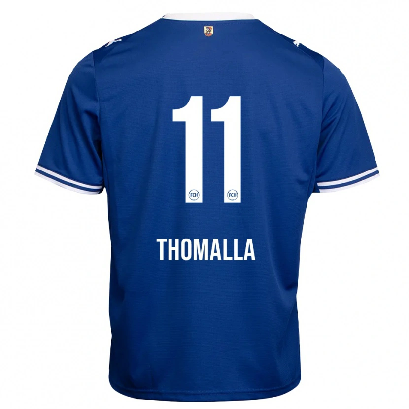 Danxen Kinder Denis Thomalla #11 Königsblau Weiß Auswärtstrikot Trikot 2026/27 T-Shirt