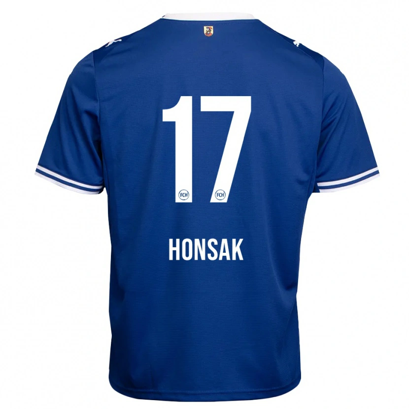 Danxen Kinder Mathias Honsak #17 Königsblau Weiß Auswärtstrikot Trikot 2026/27 T-Shirt
