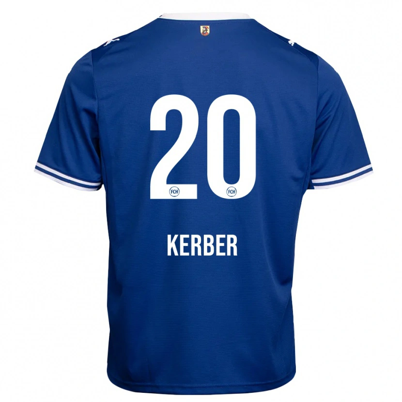 Danxen Kinder Luca Kerber #20 Königsblau Weiß Auswärtstrikot Trikot 2026/27 T-Shirt
