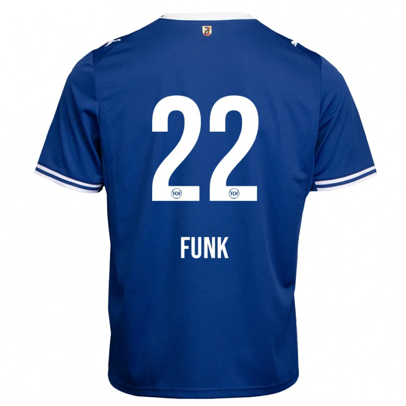Danxen Kinder Sebastian Funk #22 Königsblau Weiß Auswärtstrikot Trikot 2026/27 T-Shirt