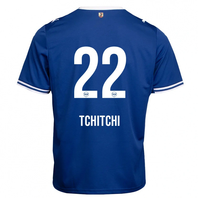 Danxen Kinder Dahrel Tchitchi #22 Königsblau Weiß Auswärtstrikot Trikot 2026/27 T-Shirt