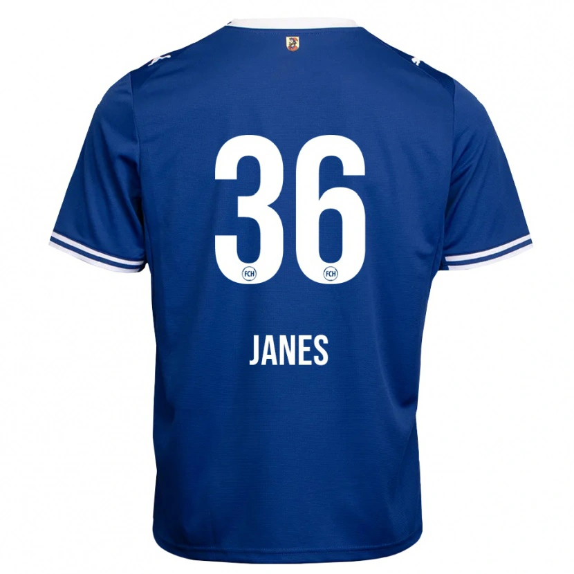 Danxen Kinder Luka Janes #36 Königsblau Weiß Auswärtstrikot Trikot 2026/27 T-Shirt