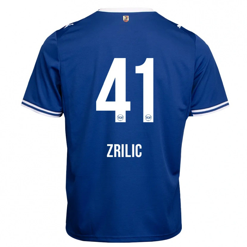 Danxen Kinder Marko Zrilić #41 Königsblau Weiß Auswärtstrikot Trikot 2026/27 T-Shirt