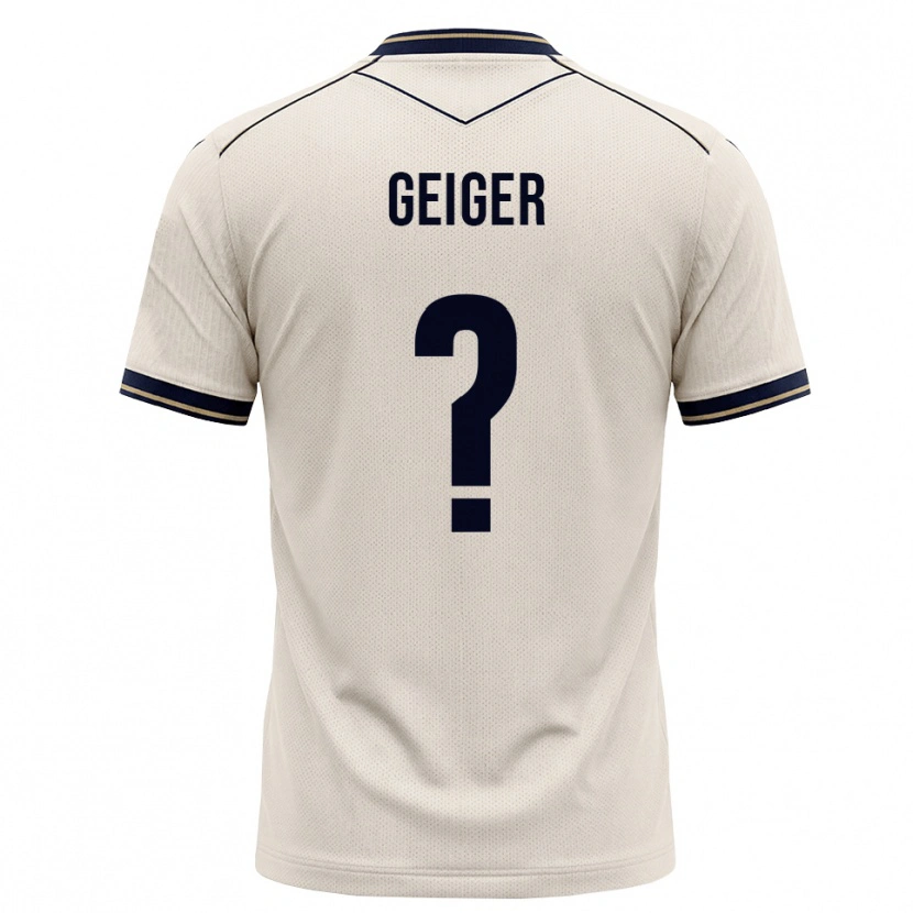 Danxen Kinder Dennis Geiger #0 Creme Tiefblau Auswärtstrikot Trikot 2026/27 T-Shirt