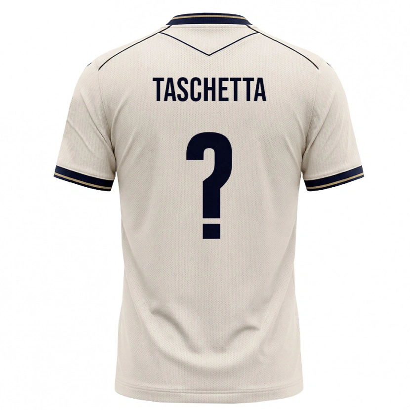Danxen Kinder Vincenzo Taschetta #0 Creme Tiefblau Auswärtstrikot Trikot 2026/27 T-Shirt