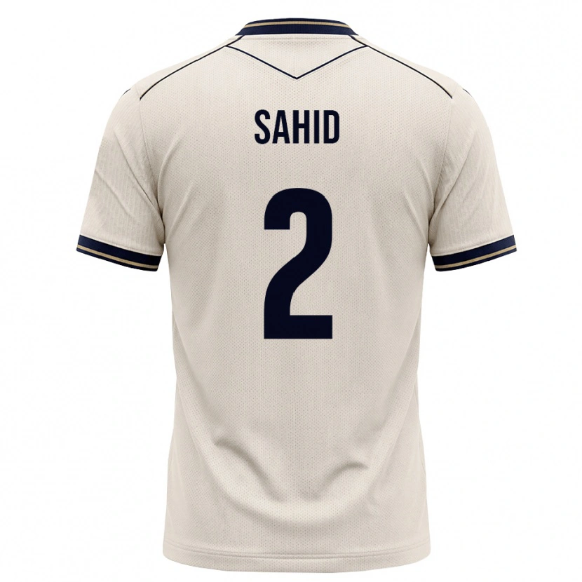 Danxen Kinder Mohamed Sahid #2 Creme Tiefblau Auswärtstrikot Trikot 2026/27 T-Shirt