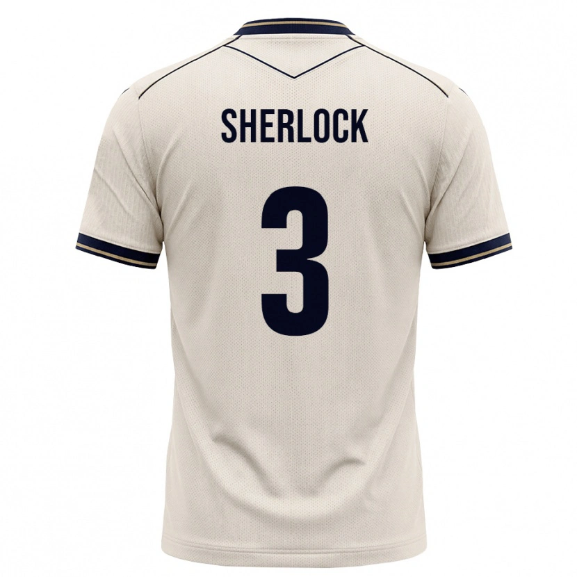 Danxen Kinder Finn Sherlock #3 Creme Tiefblau Auswärtstrikot Trikot 2026/27 T-Shirt