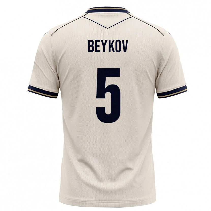 Danxen Kinder Viktor Beykov #5 Creme Tiefblau Auswärtstrikot Trikot 2026/27 T-Shirt