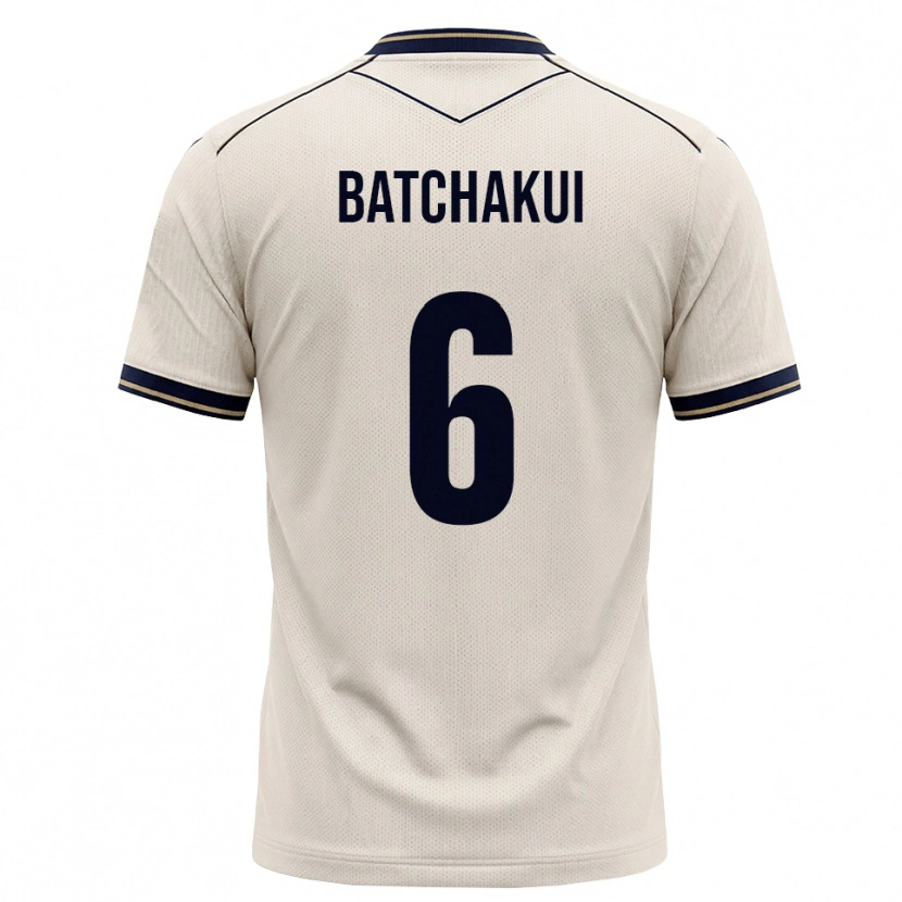 Danxen Kinder Kylian Batchakui #6 Creme Tiefblau Auswärtstrikot Trikot 2026/27 T-Shirt