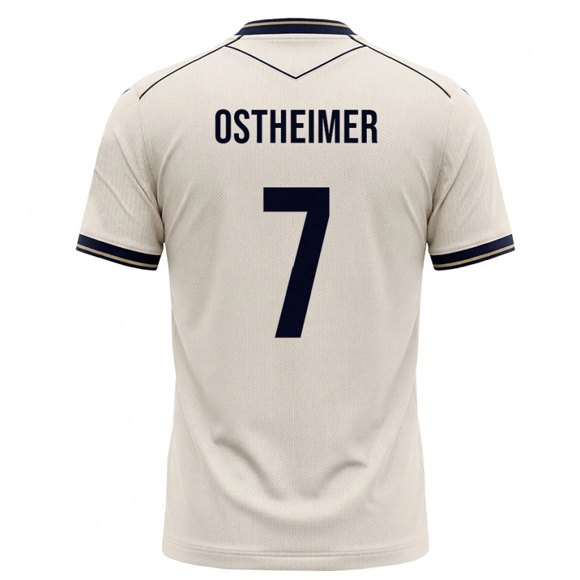 Danxen Kinder Nevio Ostheimer #7 Creme Tiefblau Auswärtstrikot Trikot 2026/27 T-Shirt