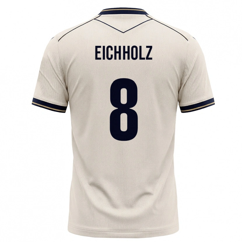Danxen Kinder Damian Eichholz #8 Creme Tiefblau Auswärtstrikot Trikot 2026/27 T-Shirt