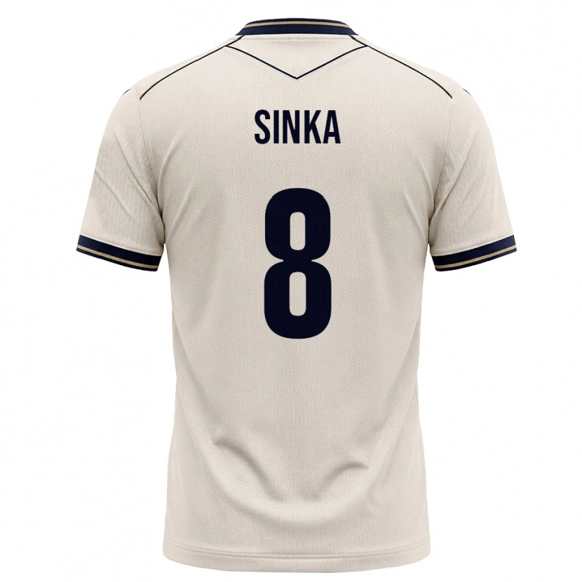 Danxen Kinder Napsugár Sinka #8 Creme Tiefblau Auswärtstrikot Trikot 2026/27 T-Shirt