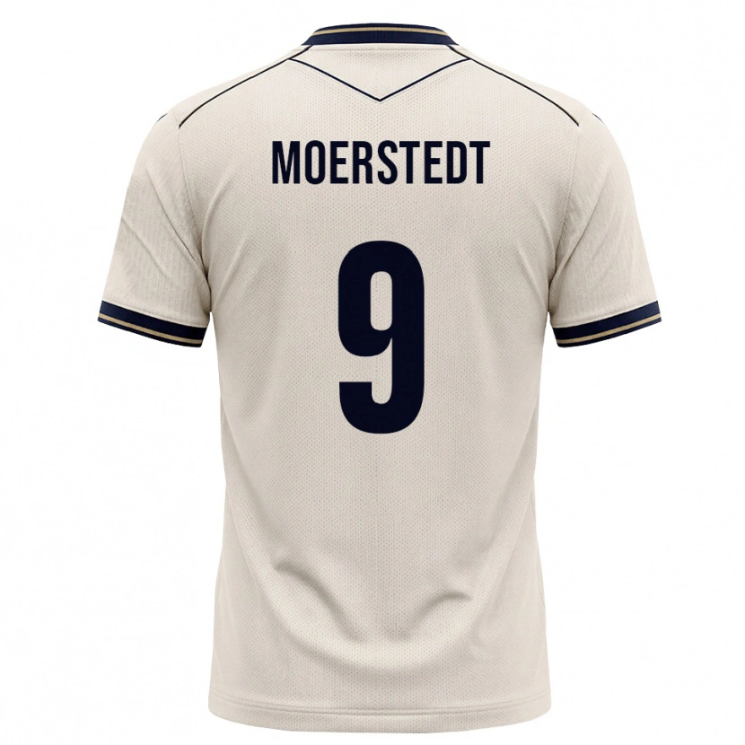Danxen Kinder Max Moerstedt #9 Creme Tiefblau Auswärtstrikot Trikot 2026/27 T-Shirt