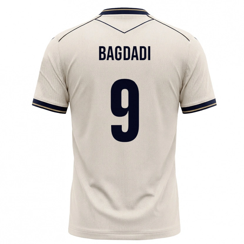 Danxen Kinder Zakaria Bagdadi #9 Creme Tiefblau Auswärtstrikot Trikot 2026/27 T-Shirt