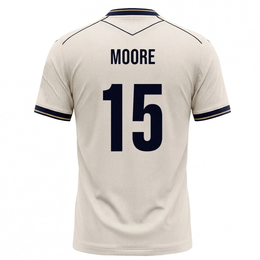Danxen Kinder Matthew Moore #15 Creme Tiefblau Auswärtstrikot Trikot 2026/27 T-Shirt