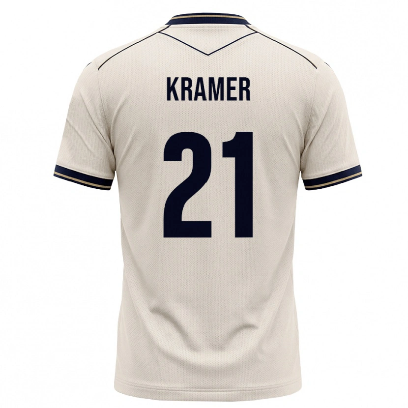 Danxen Kinder Emil Kramer #21 Creme Tiefblau Auswärtstrikot Trikot 2026/27 T-Shirt