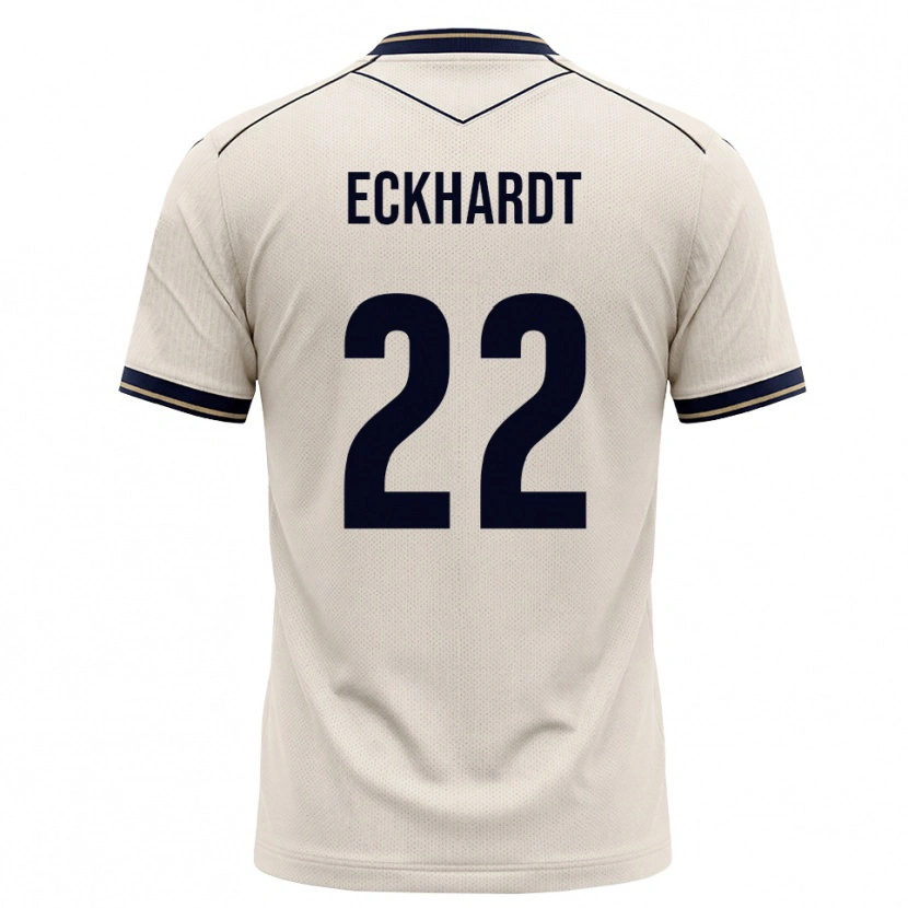 Danxen Kinder Aaron Eckhardt #22 Creme Tiefblau Auswärtstrikot Trikot 2026/27 T-Shirt