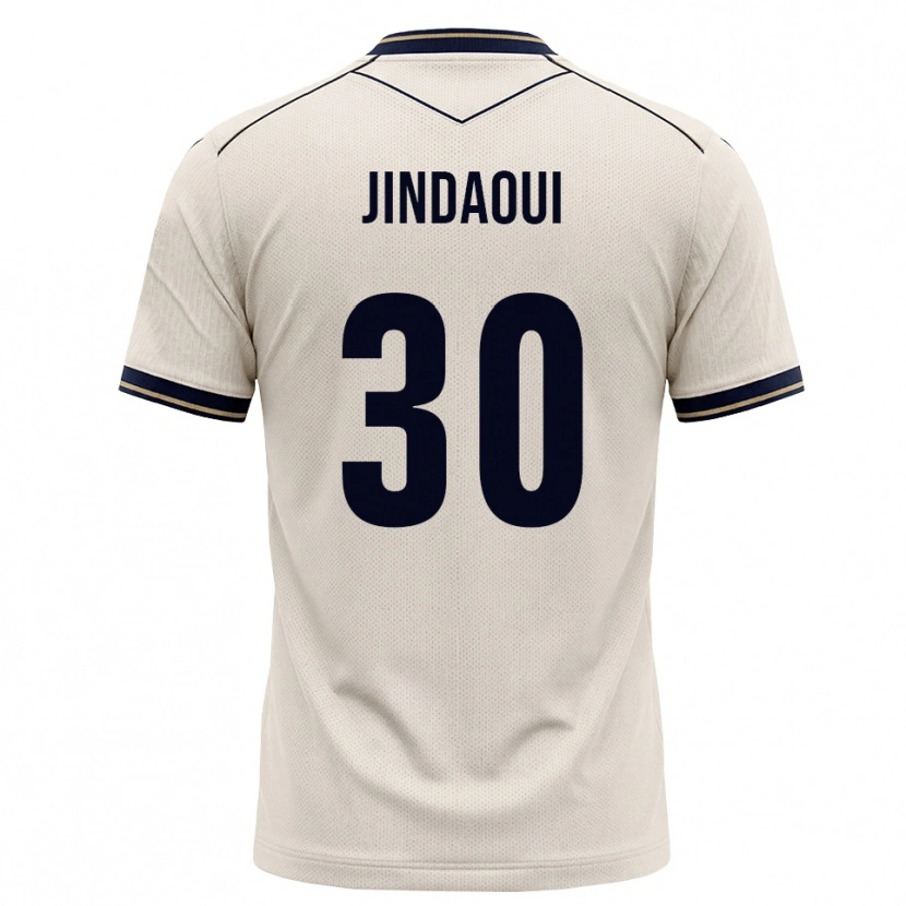 Danxen Kinder Nader Jindaoui #30 Creme Tiefblau Auswärtstrikot Trikot 2026/27 T-Shirt