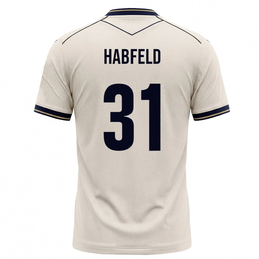 Danxen Kinder Josef Haßfeld #31 Creme Tiefblau Auswärtstrikot Trikot 2026/27 T-Shirt