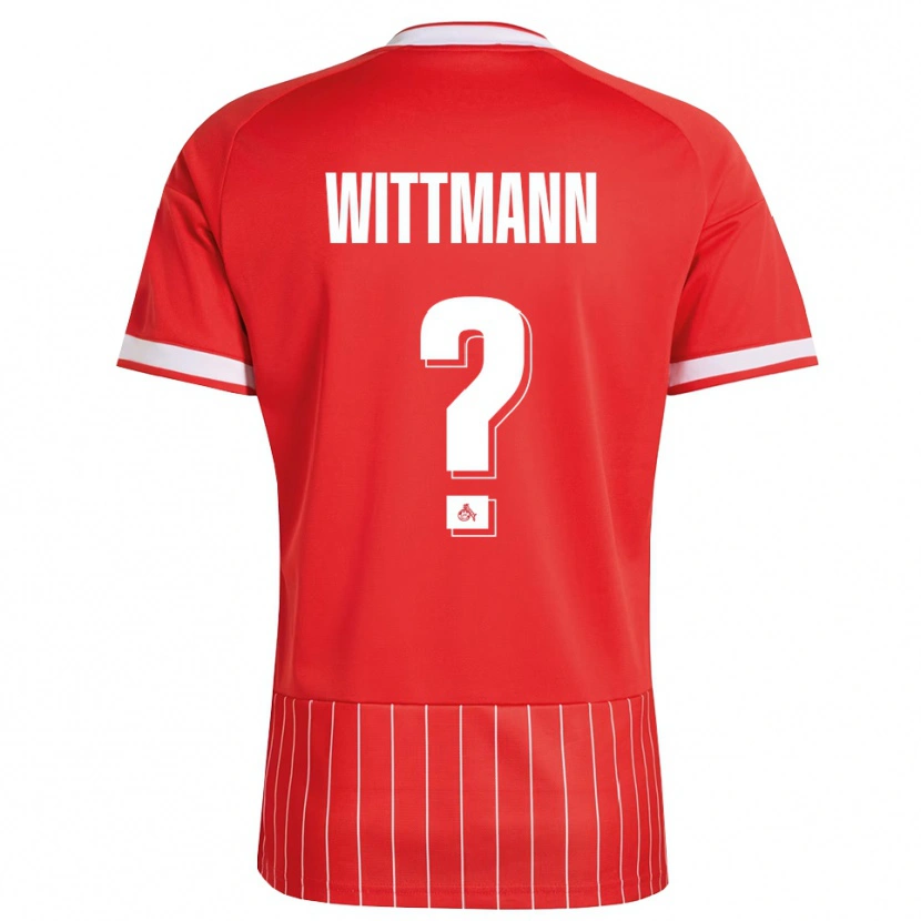 Danxen Kinder Eyk Wittmann #0 Rot Weiß Grün Auswärtstrikot Trikot 2026/27 T-Shirt