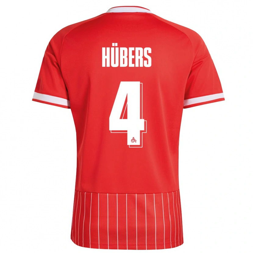 Danxen Kinder Timo Hübers #4 Rot Weiß Grün Auswärtstrikot Trikot 2026/27 T-Shirt