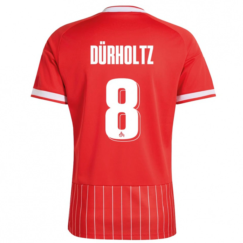 Danxen Kinder Luca Dürholtz #8 Rot Weiß Grün Auswärtstrikot Trikot 2026/27 T-Shirt