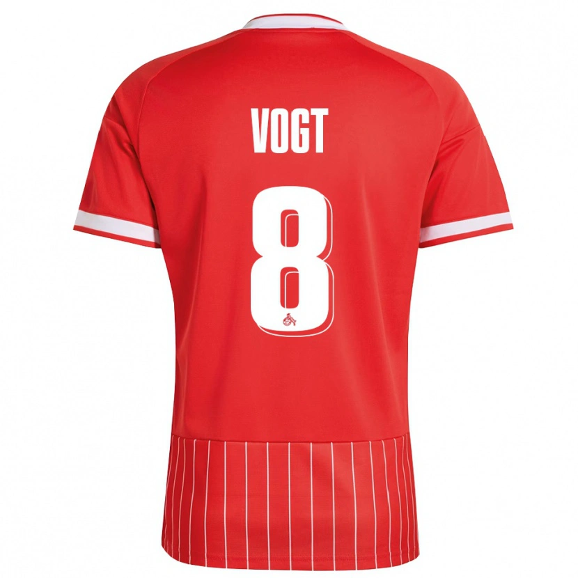 Danxen Kinder Laura Vogt #8 Rot Weiß Grün Auswärtstrikot Trikot 2026/27 T-Shirt